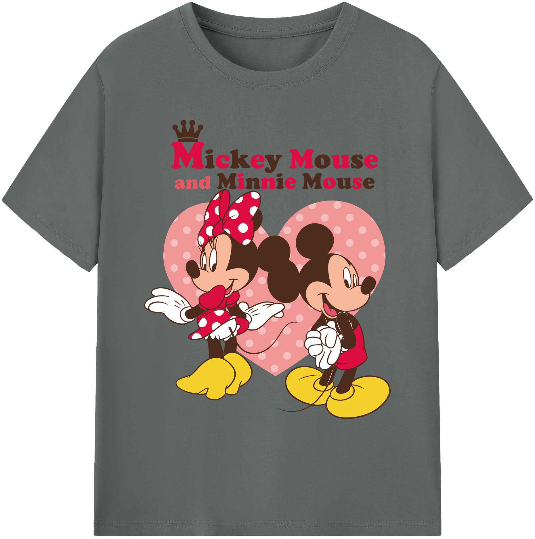 ミッキーマウス Mickey Mouse 綿100％ メンズ半袖Tシャツ｜肌触りやわらか＆通気性